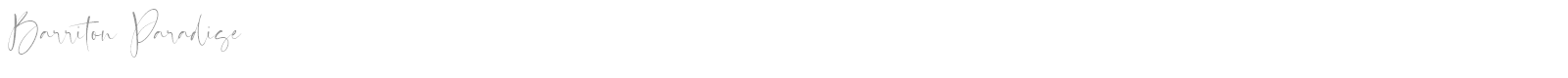 Barriton Paradise font preview